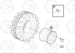 50953 Wheel and tire EW140C, Volvo Construction Equipment