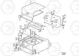 46676 Tool box, cowl EC240C, Volvo Construction Equipment