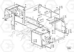 69945 Cowl frame EC290C, Volvo Construction Equipment