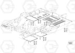 36047 Hatches under engine, hydr.pumps, cooler, m.valve and fuel tank. EC290C, Volvo Construction Equipment