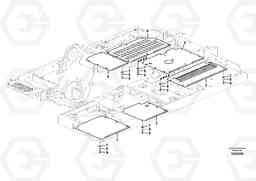 3612 Hatches under engine, hydr.pumps, cooler, m.valve and fuel tank. EC160C, Volvo Construction Equipment