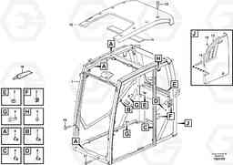 56727 Cab body: roof and floor panel. FC2121C, Volvo Construction Equipment