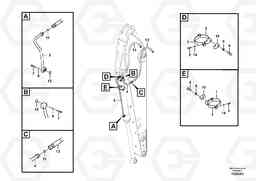 2930 Working hydraulic, bucket cylinder on dipper arm FC2924C, Volvo Construction Equipment