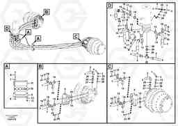 25941 Turning joint line, turning joint to travel motor EC330C, Volvo Construction Equipment