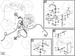 25533 Servo system, control valve to solenoid valve EC330C, Volvo Construction Equipment