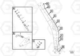 84706 Working hydraulic, oil leak on boom EC330C, Volvo Construction Equipment