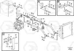 43521 Hydraulic system, hydraulic tank to hydraulic oil cooler EC235C, Volvo Construction Equipment