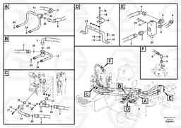 75048 Hydraulic system, control valve to boom and swing ECR145C, Volvo Construction Equipment