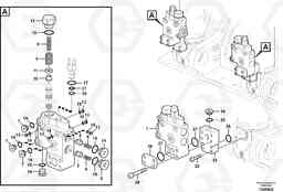 56139 Working hydraulic, boom rupture valve mount EC140C, Volvo Construction Equipment