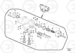 66936 Working hydraulic, dipper arm rupture valve mount. ECR145C, Volvo Construction Equipment