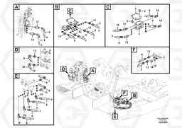 54240 Servo system, control valve to remote control valve pedal ECR145C, Volvo Construction Equipment