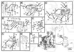 35312 Servo system, control valve piping. ECR145C, Volvo Construction Equipment