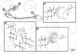 42432 Turning joint line, turning joint to travel motor ECR235C, Volvo Construction Equipment