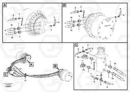 43087 Turning joint line, turning joint to travel motor ECR235C, Volvo Construction Equipment