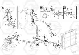 38041 Hydraulic system, hydraulic tank to hydraulic oil cooler ECR235C, Volvo Construction Equipment