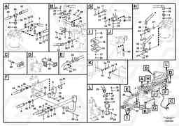 102054 Hydraulic system, control valve to boom and swing EC700C, Volvo Construction Equipment