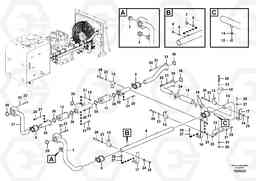 94185 Hydraulic system, hydraulic tank to hydraulic oil cooler EC700C, Volvo Construction Equipment