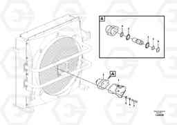 8423 Hydraulic system, oil cooling fan motor mount EC700C, Volvo Construction Equipment