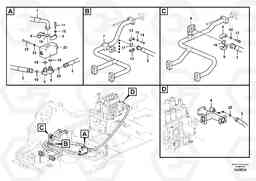 70580 Hydraulic system, control valve to boom and swing EC700C, Volvo Construction Equipment