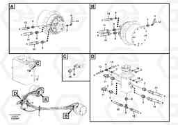 56132 Turning joint line, turning joint to travel motor EC140C, Volvo Construction Equipment