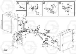 56135 Hydraulic system, hydraulic tank to hydraulic oil cooler EC140C, Volvo Construction Equipment