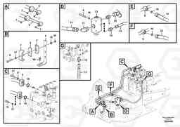 56137 Hydraulic system, control valve to boom and swing EC140C, Volvo Construction Equipment