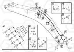 62371 Boom and grease piping EC360C, Volvo Construction Equipment