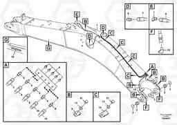 71031 Boom and grease piping EC460C S/N 115001-, Volvo Construction Equipment