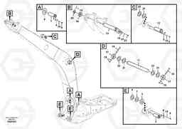 12823 Links to boom, long reach EC460C, Volvo Construction Equipment