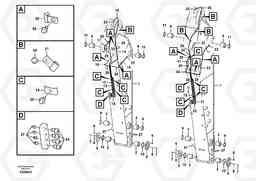 88446 Dipper arm and grease piping with piping seat EC460C, Volvo Construction Equipment