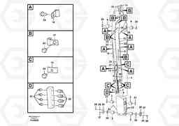 96996 Dipper arm and grease piping with piping seat, long reach EC360C, Volvo Construction Equipment