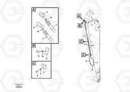 32280 Working hydraulic, slope and rotator on dipper arm FC3329C, Volvo Construction Equipment