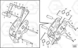 86916 Attachment bracket, quickfit EC290B PRIME S/N 17001-/85001- 35001-, Volvo Construction Equipment