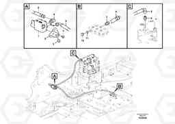 35821 Working hydraulic, quick fit on upper frame EC235C, Volvo Construction Equipment
