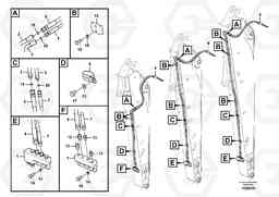 59106 Working hydraulic, quick fit on dipper arm EC140C, Volvo Construction Equipment