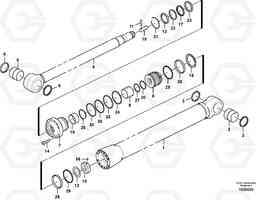 103527 Dipper arm cylinder ECR145C, Volvo Construction Equipment