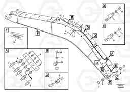 66997 Boom and grease piping ECR235C, Volvo Construction Equipment