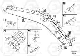 86478 Boom and grease piping EC140C, Volvo Construction Equipment
