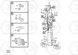 103859 Dipper arm and grease piping with piping seat EC330C, Volvo Construction Equipment