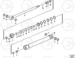 105734 Boom cylinder EC290B PRIME S/N 17001-/85001- 35001-, Volvo Construction Equipment