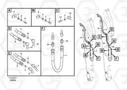 48406 Working hydraulic, slope and rotator on dipper arm EC60C, Volvo Construction Equipment