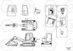 75101 Decal, inner location EC55B, Volvo Construction Equipment