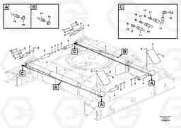 59092 Cylinder, undercarriage frame retractable EC700BHR HIGH REACH DEMOLITION, Volvo Construction Equipment