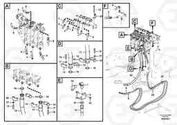 75731 Hydraulic system, control valve to pump FB2800C, Volvo Construction Equipment