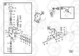 65107 Working hydraulic, boom rupture valve mount EC460CHR HIGH REACH DEMOLITION, Volvo Construction Equipment