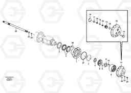 80068 Hub reduction, rear axle EW60C, Volvo Construction Equipment