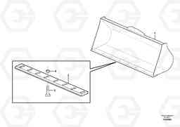 45290 Bucket, straight lip without teeth BL60, Volvo Construction Equipment