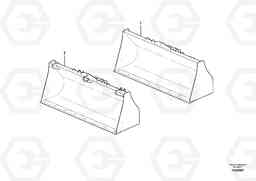 43894 Bucket, straight lip without teeth BL70, Volvo Construction Equipment