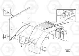 34833 Fender, rear L90F, Volvo Construction Equipment