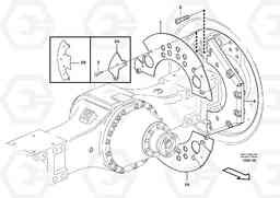 46782 Brake shield A35D, Volvo Construction Equipment